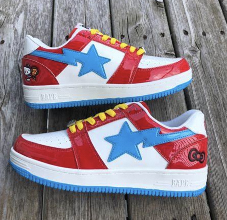 bapesta shoes hello kitty