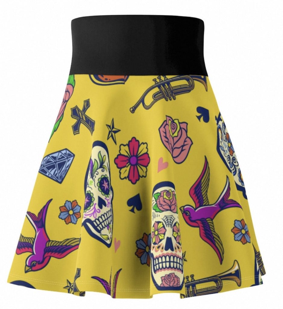 Day of the Dead Skirt