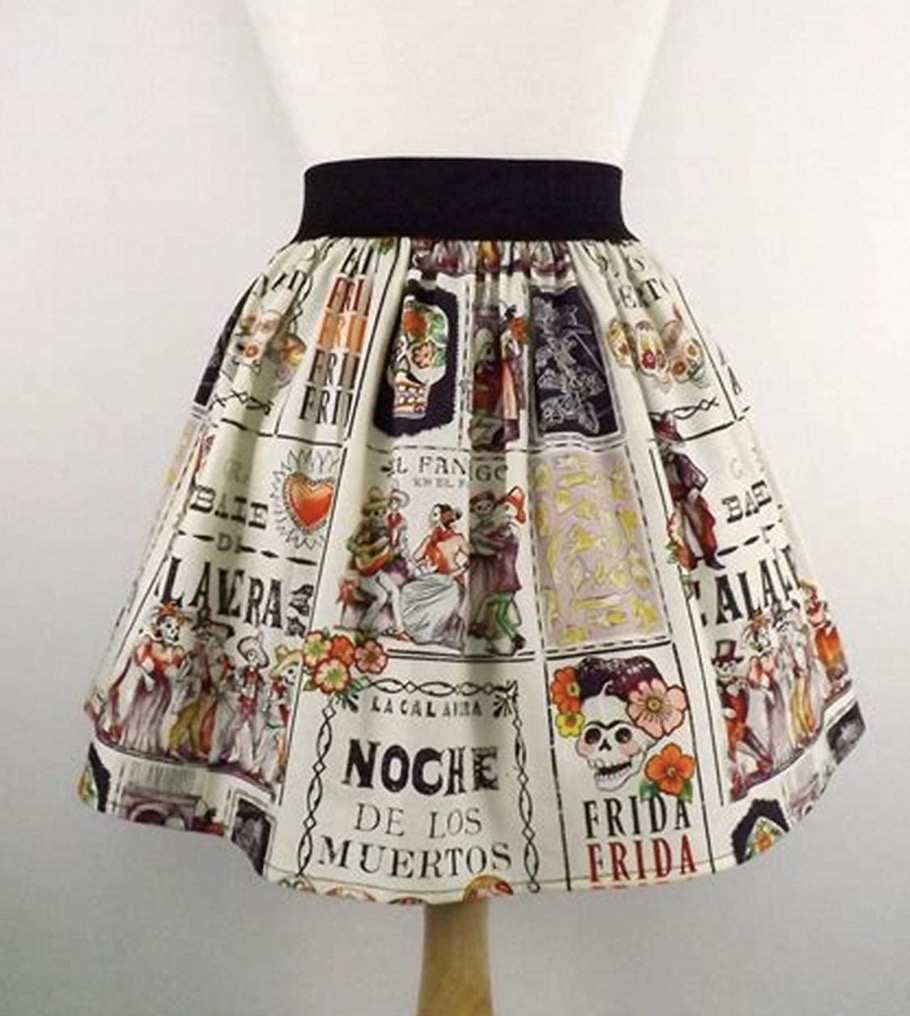 Day of the Dead Skirt