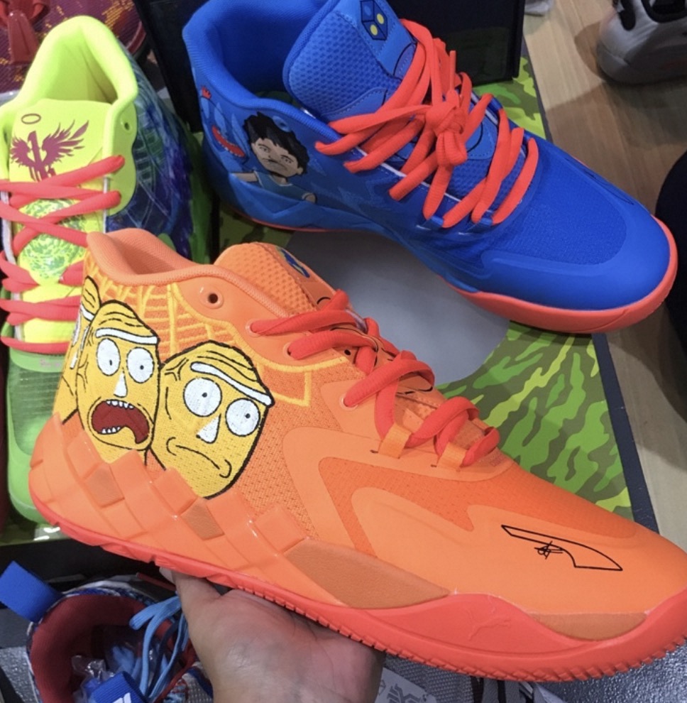 lamelo rick and morty shoes