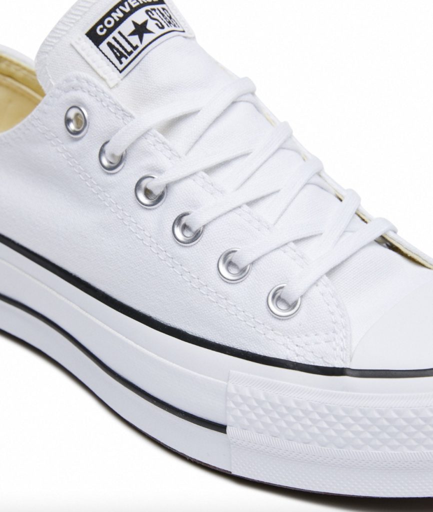 white platform sneakers