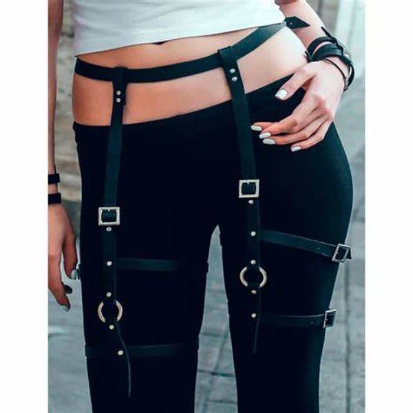 garter belt with leg straps