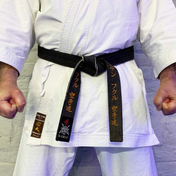 black belt in karate