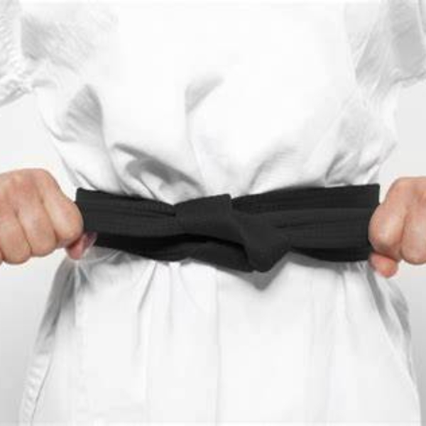 black belt in karate