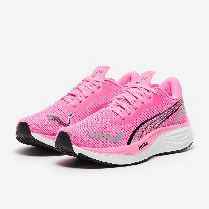 pink sports shoes