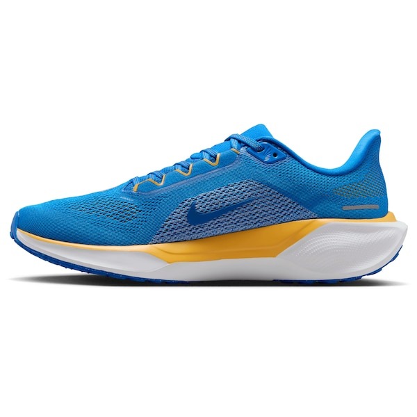 blue sports shoes